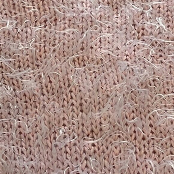 Apt. 9 Sweater, Soft Fuzzy Eyelash Knit, Long Sleeve Crewneck Light Pink, XS - Picture 2 of 9